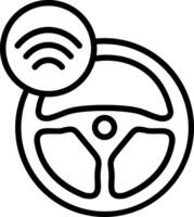 Autopilot Line Icon Design vector