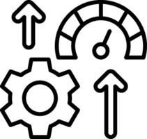 Optimization Line Icon Design vector