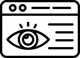 View Line Icon Design vector