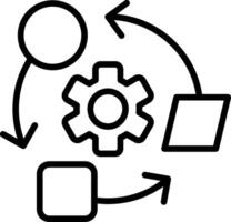 Adaptation Line Icon Design vector