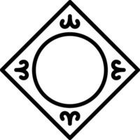 Frame Line Icon Design vector