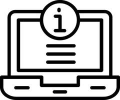 Laptop Line Icon Design vector