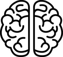 Mind Line Icon Design vector