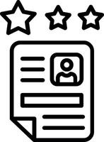 Office Not Qualified Line Icon Design vector