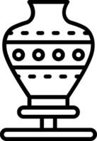 Pottery Line Icon Design vector