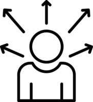 User Line Icon Design vector