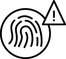 Alert Line Icon Design vector