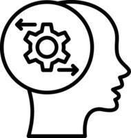 Behavior Line Icon Design vector