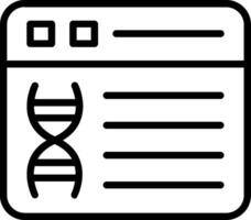 Browser Line Icon Design vector