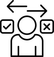 Directional Line Icon Design vector