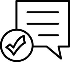 Message Line Icon Design vector
