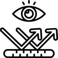 Reflective Line Icon Design vector