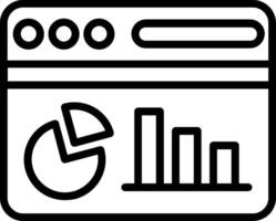 Statistics Line Icon Design vector