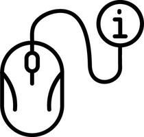 Mouse Line Icon Design vector