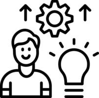 Skills Line Icon Design vector