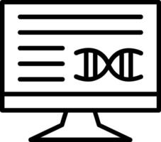 Screen Line Icon Design vector
