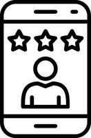 Smartphone Line Icon Design vector