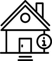 Information Point Line Icon Design vector