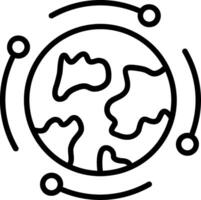 Globalization Line Icon Design vector