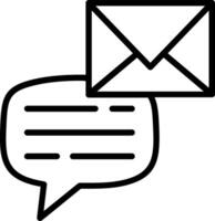 Mail Line Icon Design vector