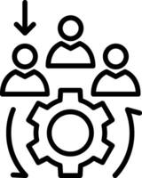 Selection Process Line Icon Design vector
