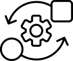 Transfer Line Icon Design vector