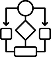 Data Flow Line Icon Design vector