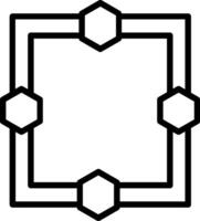 Frame Line Icon Design vector