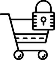 Lockout Line Icon Design vector