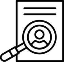 Recruiting Line Icon Design vector