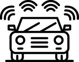 Sensor Line Icon Design vector