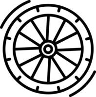 Tyre Line Icon Design vector