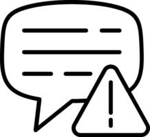 Alert Line Icon Design vector