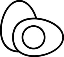 Eggs Line Icon Design vector
