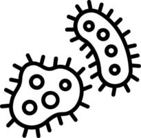 Germs Line Icon Design vector