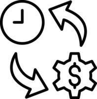 Efficiency Line Icon Design vector