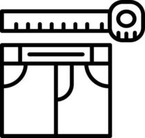 Measuring Line Icon Design vector