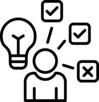 Skills Line Icon Design vector