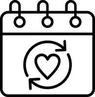 Sync Line Icon Design vector