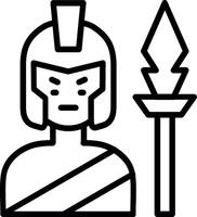 Ares Line Icon Design vector