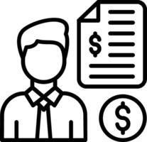 Deptor Line Icon Design vector