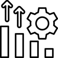 Graph Line Icon Design vector