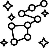 Constellation Line Icon Design vector