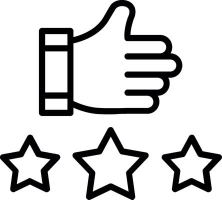Rating Line Icon Design