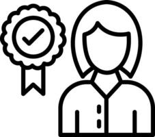 Selected Line Icon Design vector
