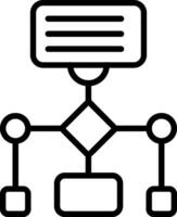 Workflow Line Icon Design vector