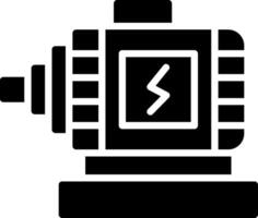 Motor Glyph Icon Design vector