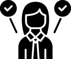 Multitasking Glyph Icon Design vector