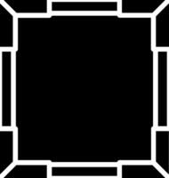 Frame Glyph Icon Design vector