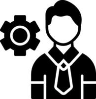 Manager Glyph Icon Design vector